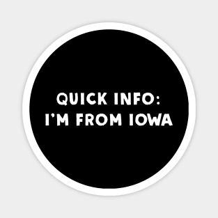 Iowa Cool & Funny Magnet